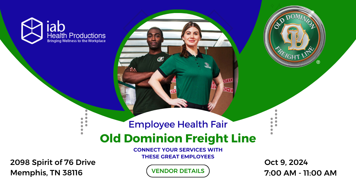 Old Dominion Freight Line Memphis, TN 2024 Health Fair IAB Health